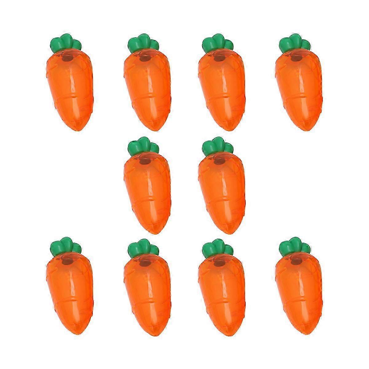 10Pcs Orange Plastic Carrot Candy Box Party Gift Packaging