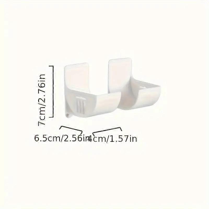 4pcs Wall Mounted Storage Holders Set, No-Drill, Eco-Friendly