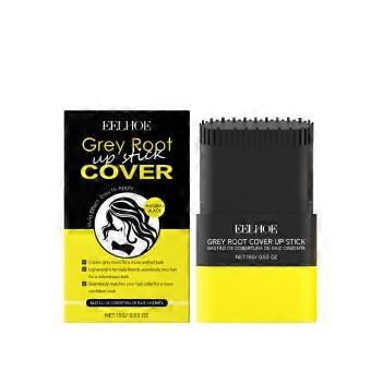 15g/box EELHOE Natural Black Hair Root Styling Stick, Top Color Filling, Natural and Long-Lasting Portable Hair Styling Stick