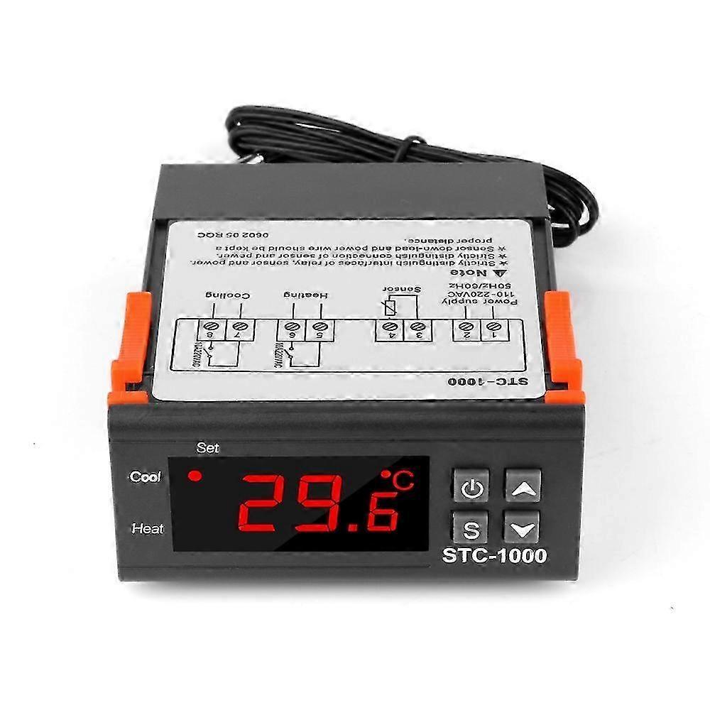 24V Dual-Relay Temp Controller LED Display