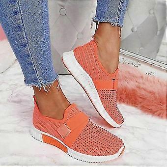 Slip-on schoenen met orthopedische zool damesmode sneakers platform sneaker voor vrouwen wandelschoenenzwart-35