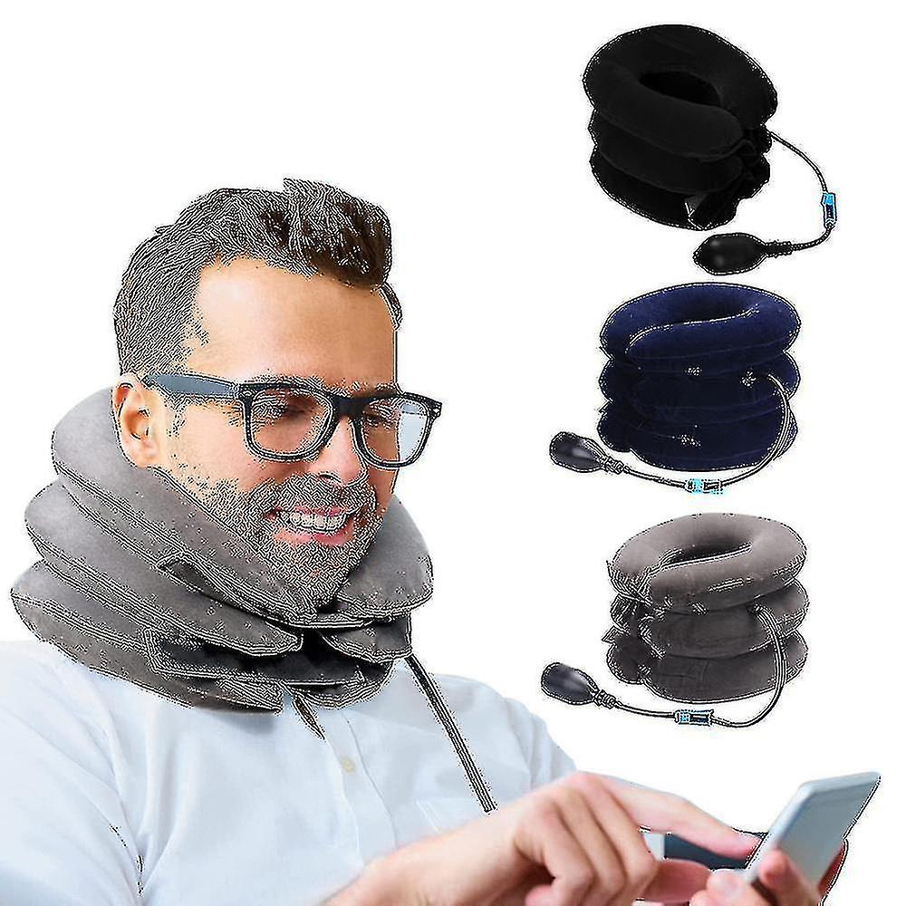 Cervical Neck Traction Device Inflatable Adjustable Neck Stretcher