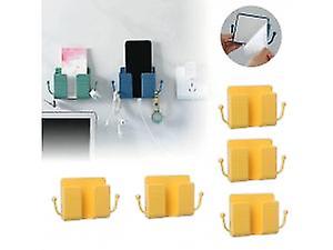 5pcs Remote Control Mobile Phone Plug Wall Holder