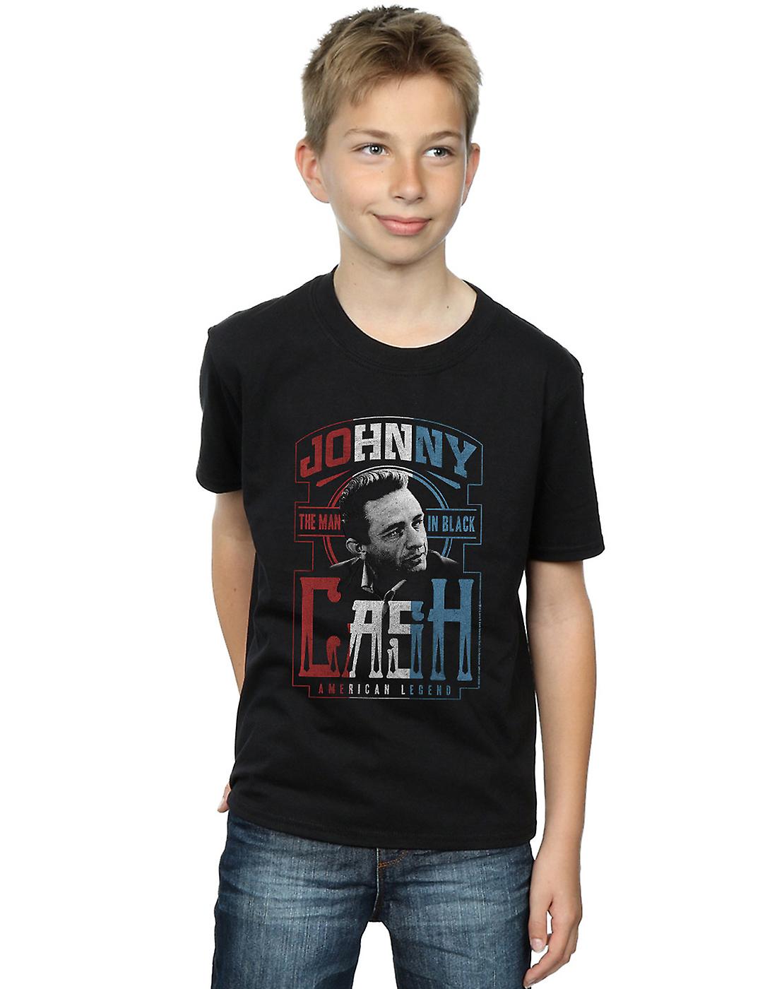 Johnny Cash Boys Red, White And Cash T 