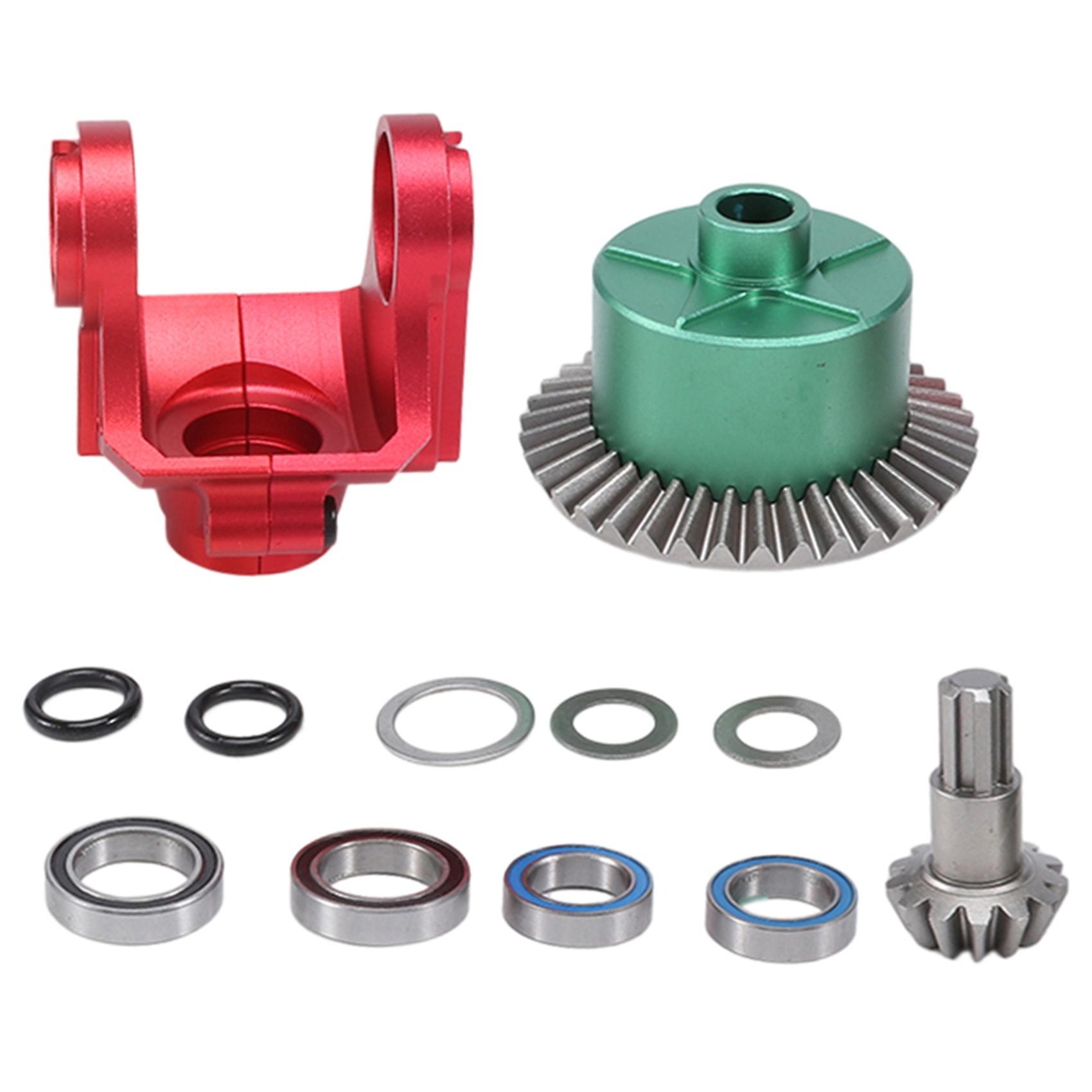 Metal Case Yoke Gear 37T 13T for ARRMA 1/10 Kraton Senton Big Rock Granite Outcast Upgrades Parts,2
