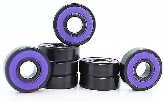 BLUE 16pcs Abec9 608 2rs Inline Roller Skate Wheel Bearing Shaft