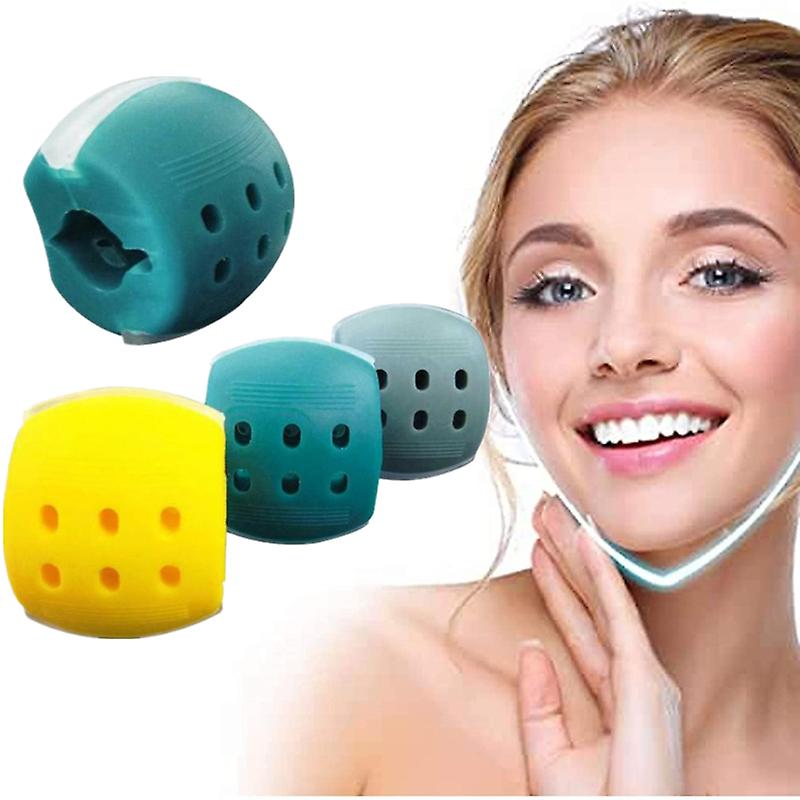 Jaw Exerciser Slim Face Fitness Silicon Balls Chin Workout Training Myofascial Release Jawliner Jawline Exercise for Simulator