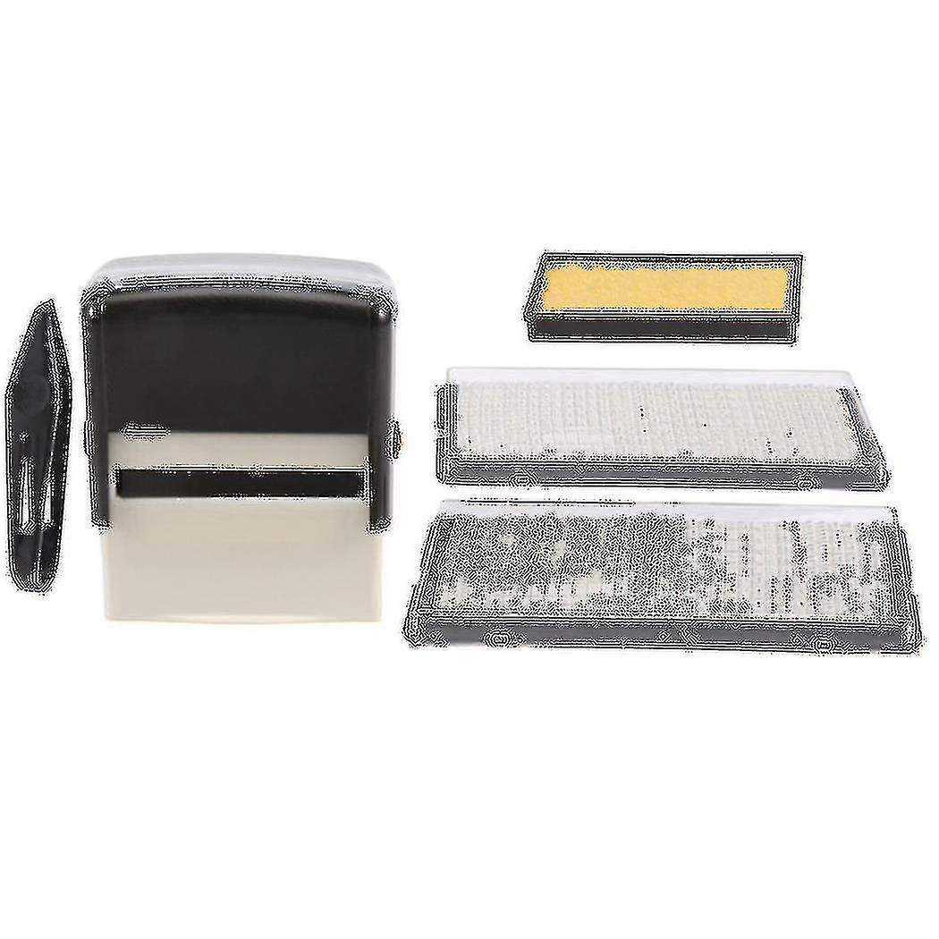 Self Inking Stamp Set Custom Diy Business Name Number Address Printing Rubber Stamp With Tweezers K
