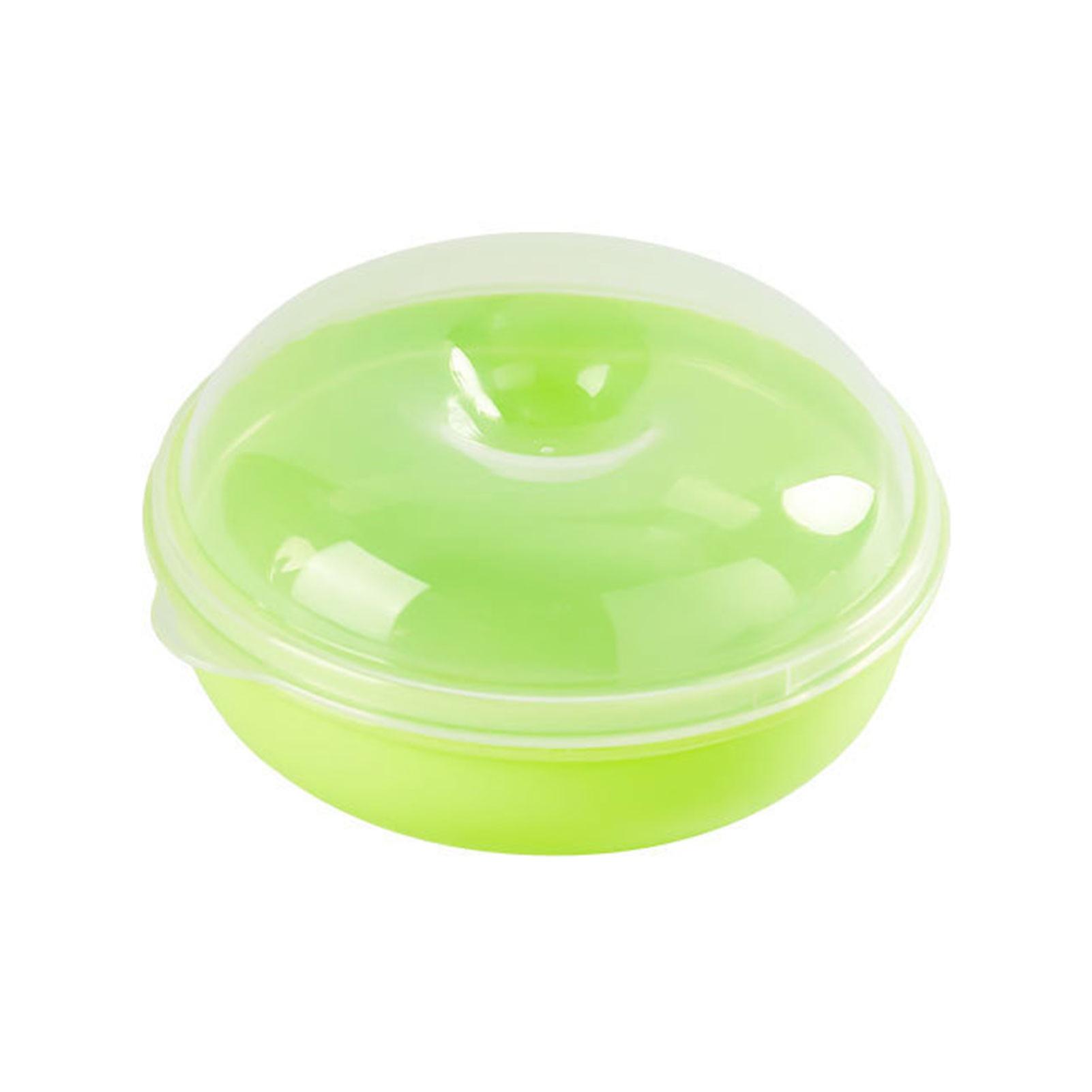 Clear Fresh Bagel Container Leak Proof Space Saving Sushi Box