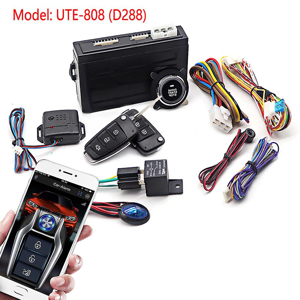 Universal Car Alarm Start Stop System Remote Control Engine Ignition Autostart Kit Keyless Push Start System Car Accessorie