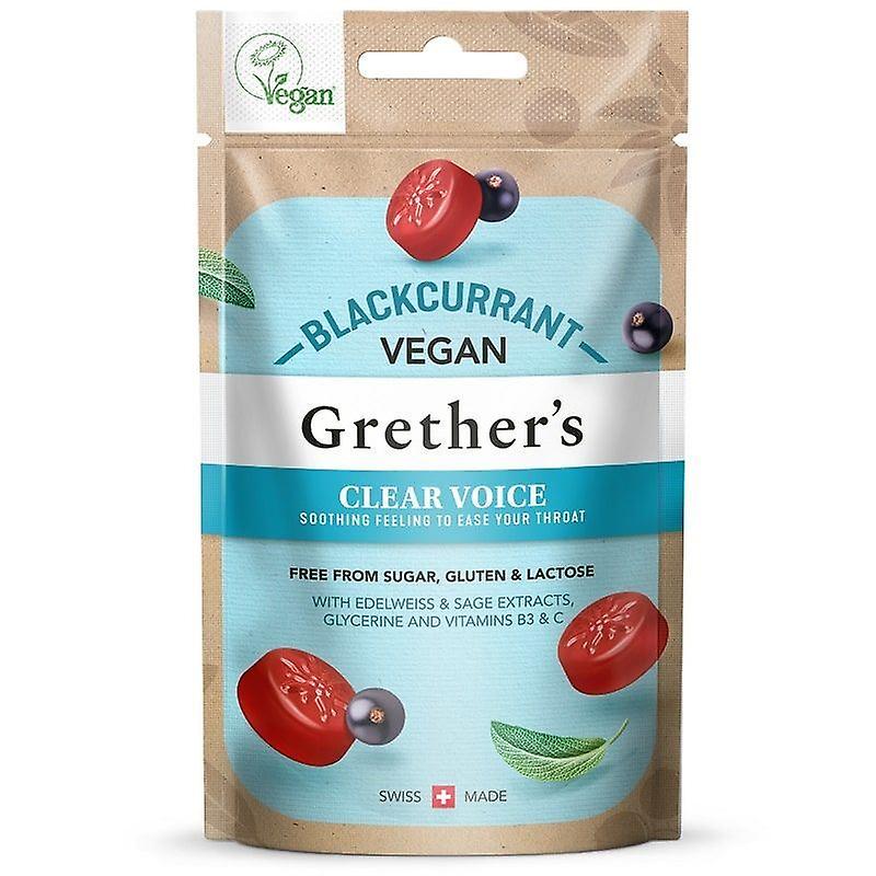 Grether's Clear Voice Blackcurrant Pastilles 45g
