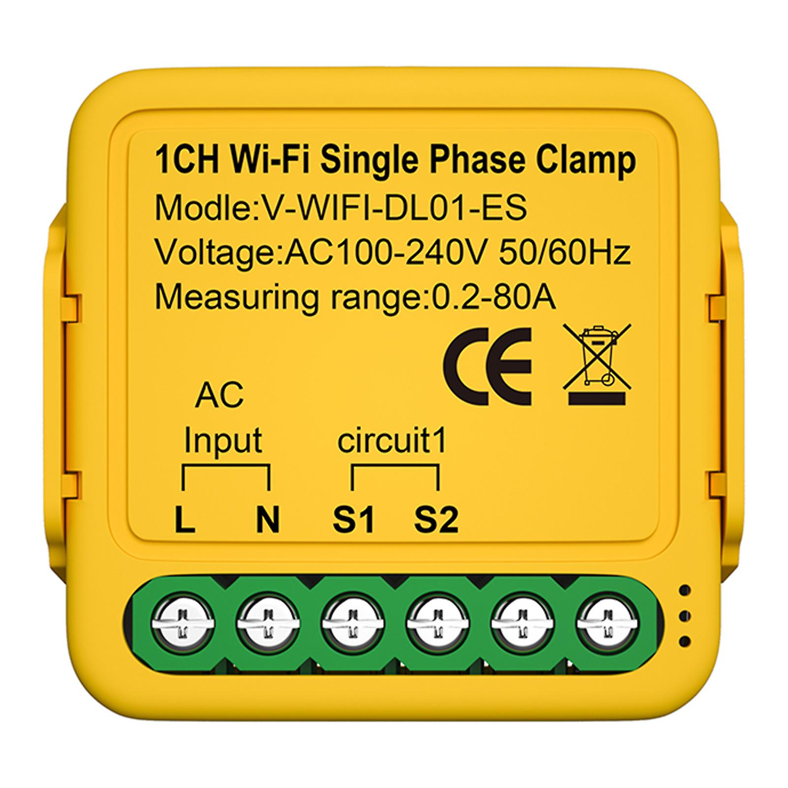 Voltage Current Power Monitors Multi-Function Current Monitoring Device for Home House Use