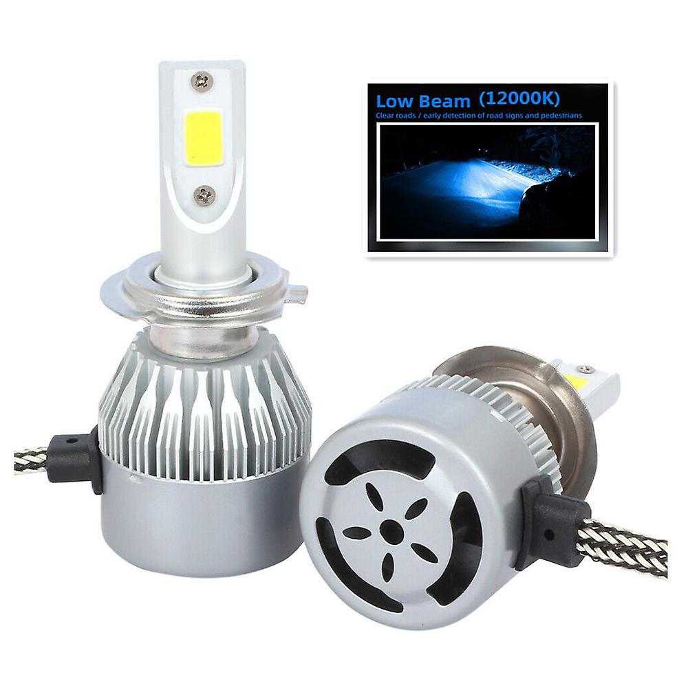 12000k Ice Blue-16000lm2pcs H27 880 Led Car Lights Bulbs H3 881 Hb2 H7 H1 H8 H9 Hb4 H11 9006 9005 5202 9012 Auto Headlights 72w Cob 6000k 3000k