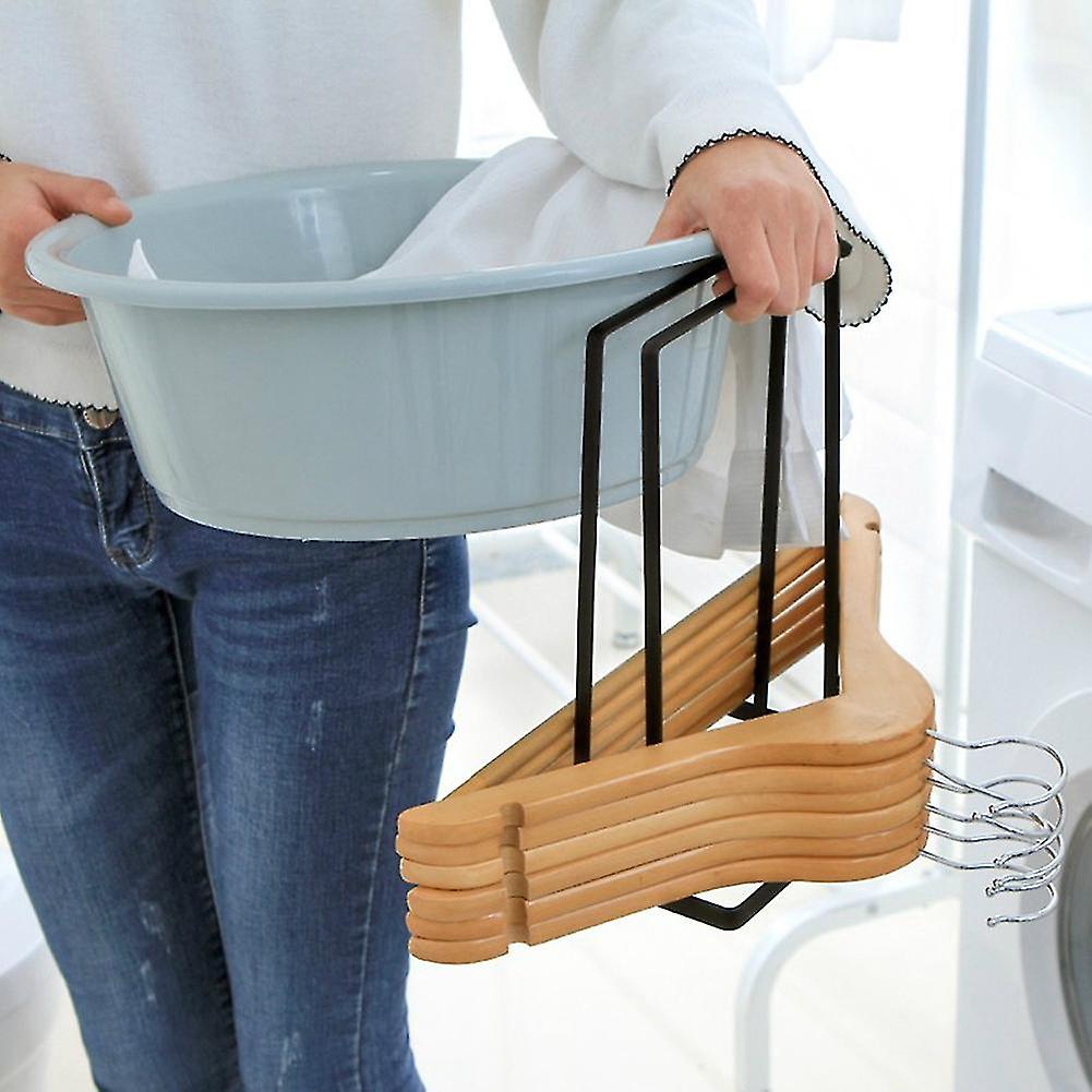 Multifunctional Portable Iron Clothes Hanger Rack 17x13x27cm