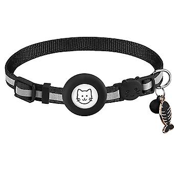 Airtag Pet Collar Reflective Nylon Adjustable Collar For Cat Puppy Anti-lost
