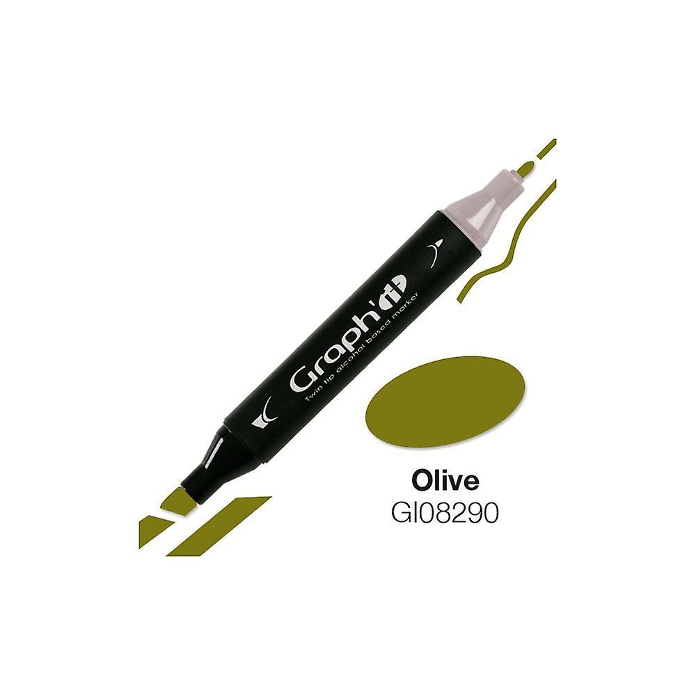 Graph'It Double Tip Marker - Olive