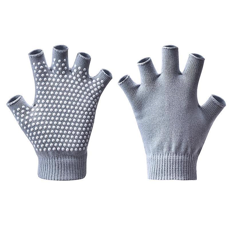 Fingerless Yoga Gloves with Slip-Free Texturizing Beads