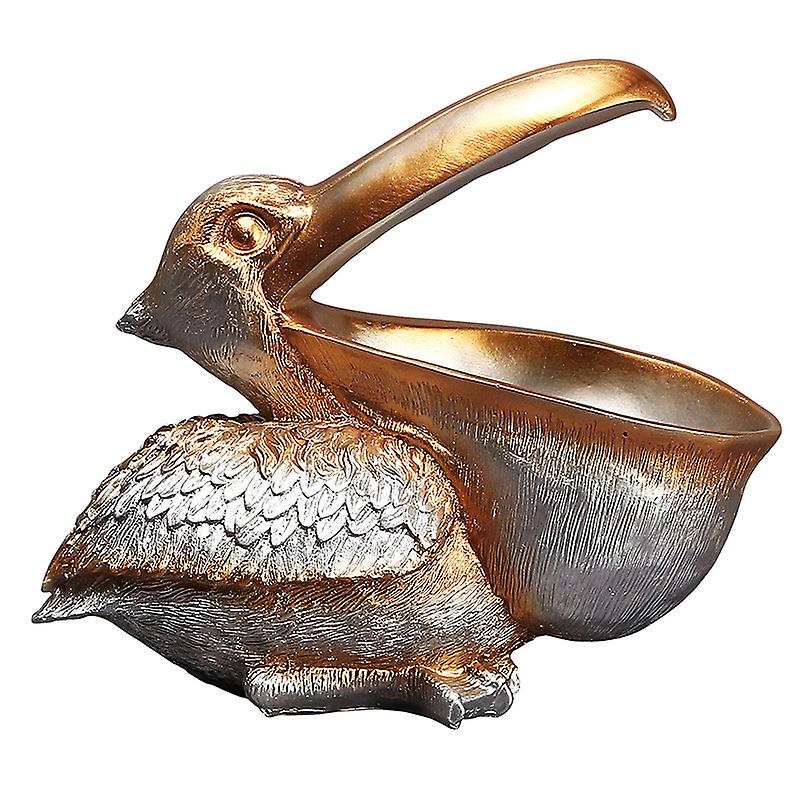 Toucan Key Storage Figurine Resin Pelican Statue Storage Basket Animals Birds Shape Decor for Home