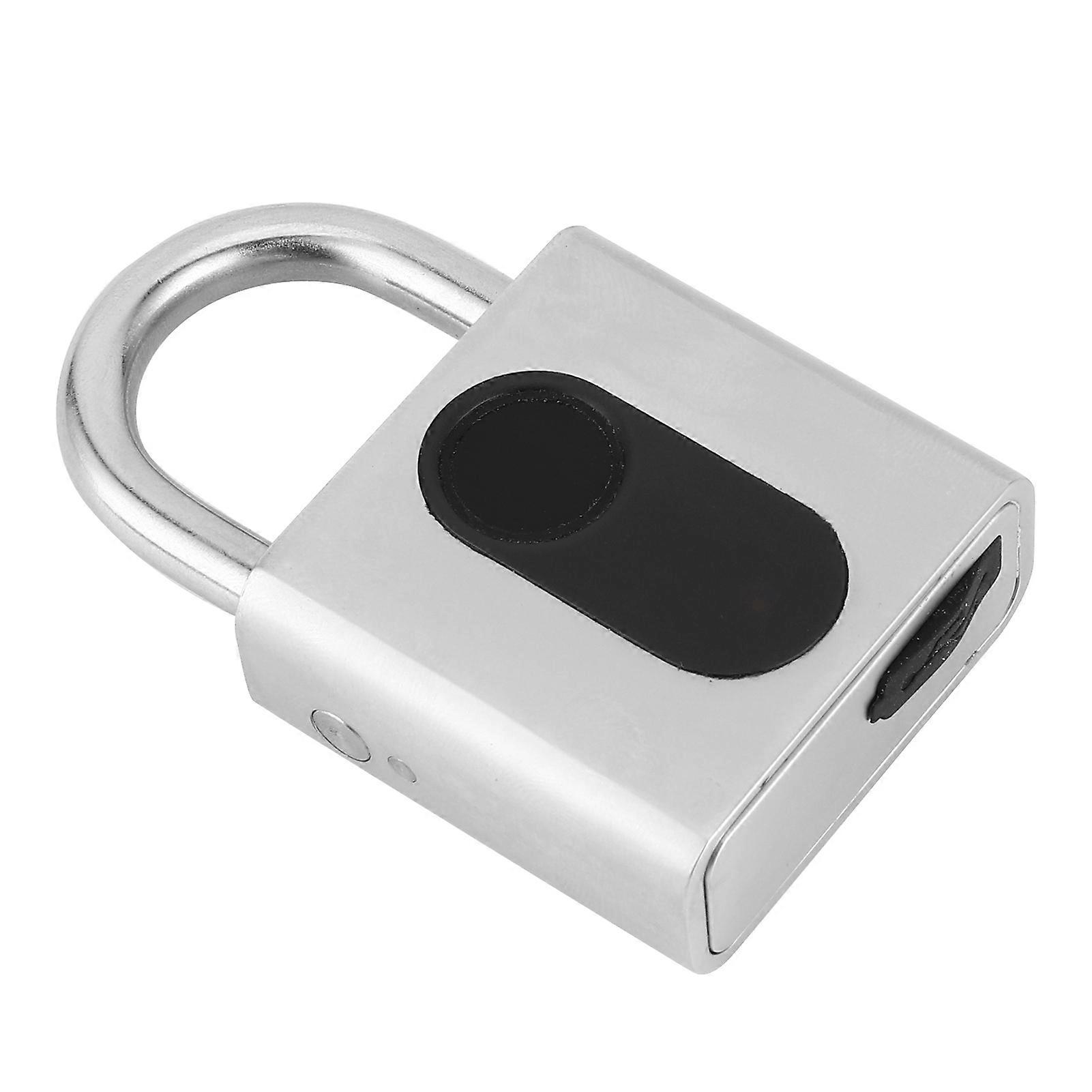 Smart Padlock Fingerprint Bluetooth APP Lock IP65 Waterproof AntiTheft for Fitness Cabinet Dormitory Warehouse
