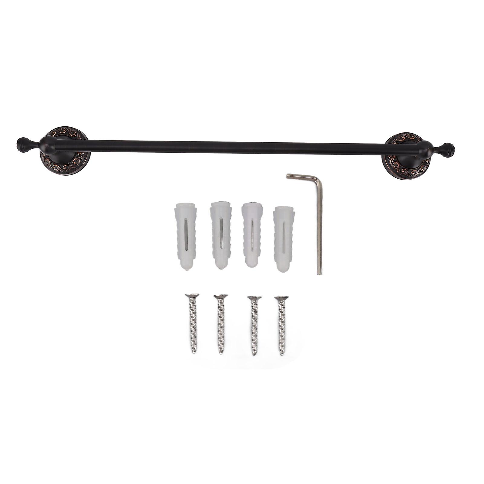 50cm Bathroom Towel Bar, Heavy Duty Copper, Elegant, Retro Style, with Screws and Hex Key, for Home and Kitchen, Black