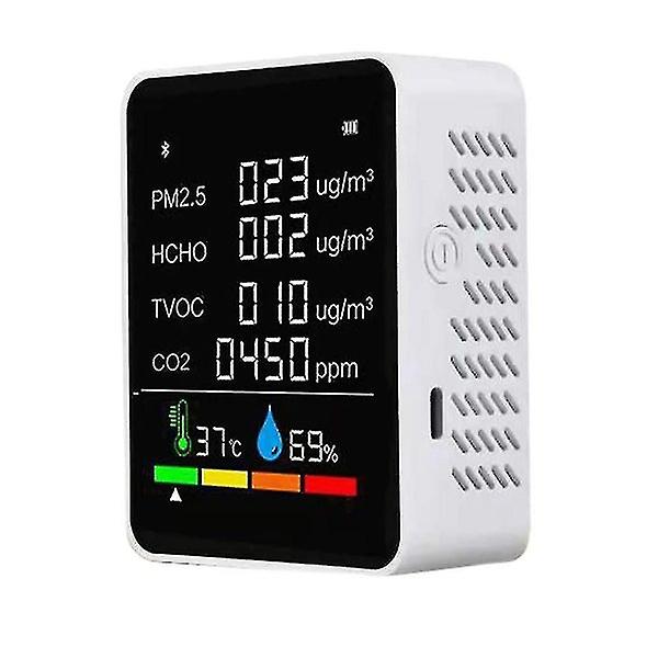 6-in-1 CO2 Air Quality Monitoring Digital Temperature Sensor Tester