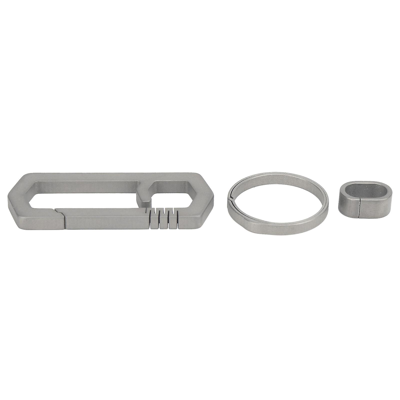 Featherlight Keychain Organizer, Titanium Alloy Non Rust, Anti Corrosion, One Push Design, Heavy Duty With Multiple Usage Methods For Men And Women