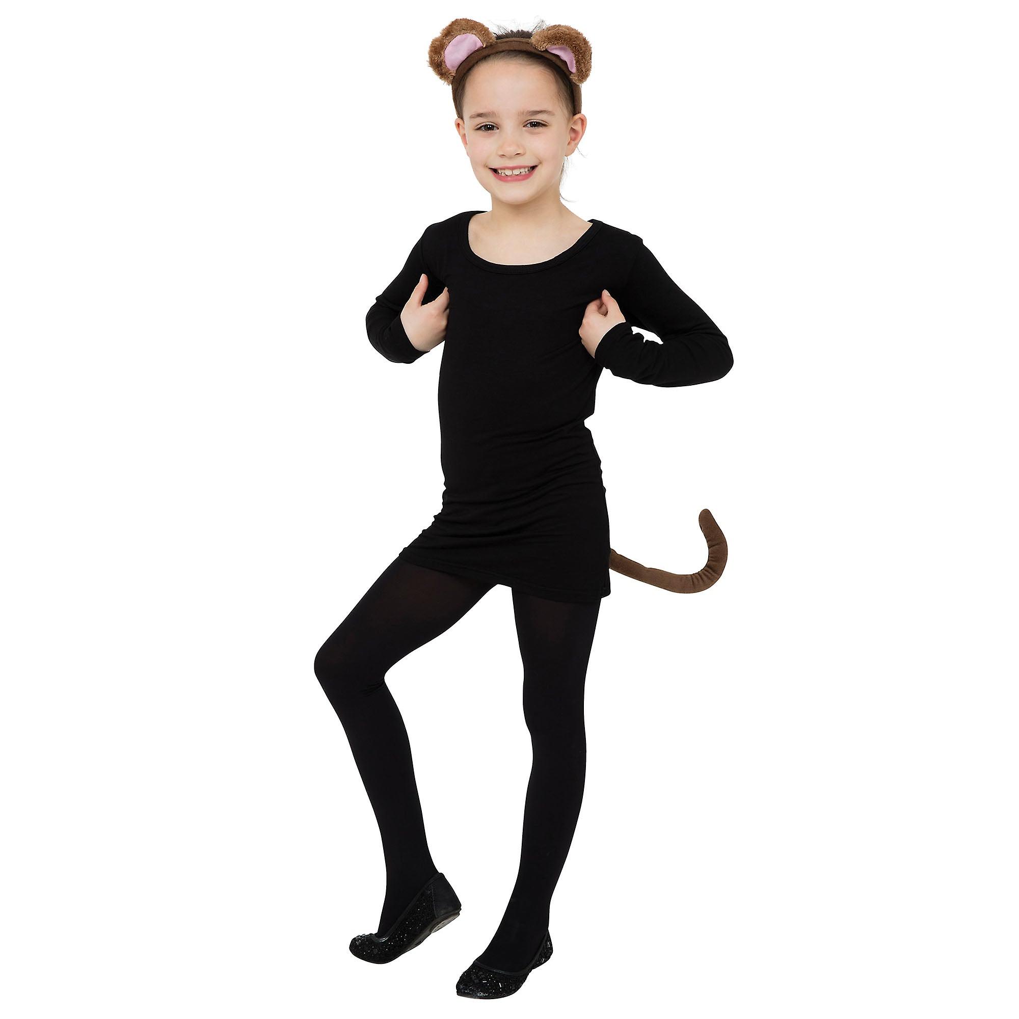Monkey Set Ears + Tail Instant Disguises Unisex Ds154