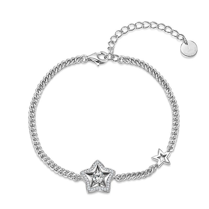 Bracelet Tassel Chain Jewelry Gift For Women Teen Girls925 Sterling Silver Plating Star Shape Fashion