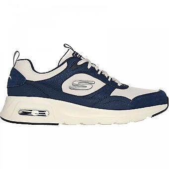 Men's Skechers Skech-Air Court - Yatton | Navy/Natural | Mens Lace Up Trainers