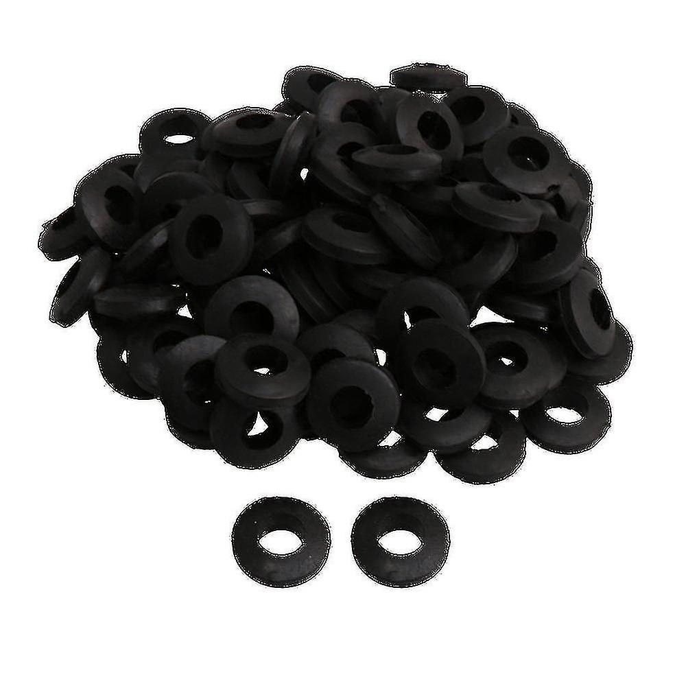 100pcs Form Black Rubber Washers 10*20*5mm M8