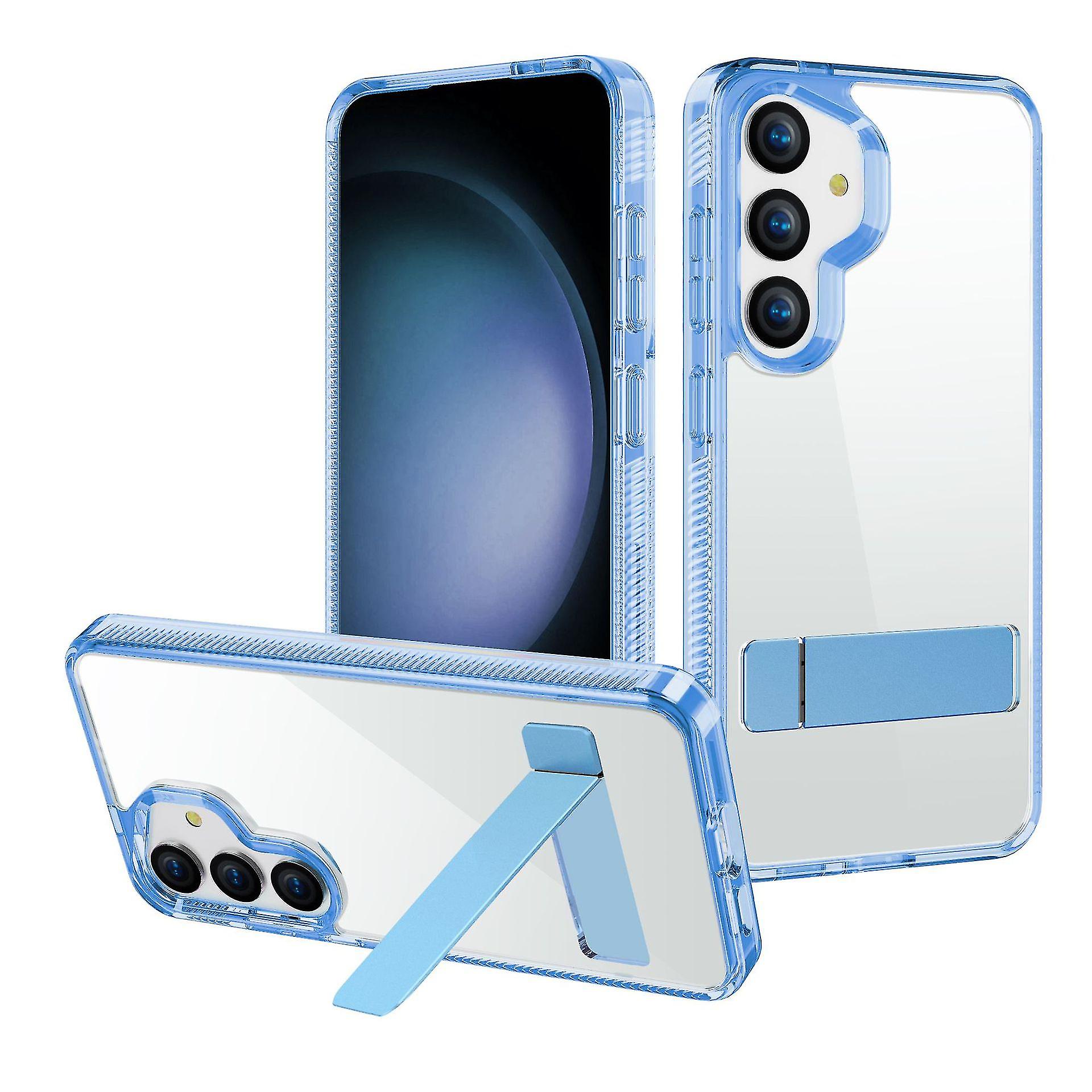 Clear Case For Samsung Galaxy S24 Ultra, Soft Tpu Four Corners Anti-drop Protetcive Cover With Invisible Kickstand