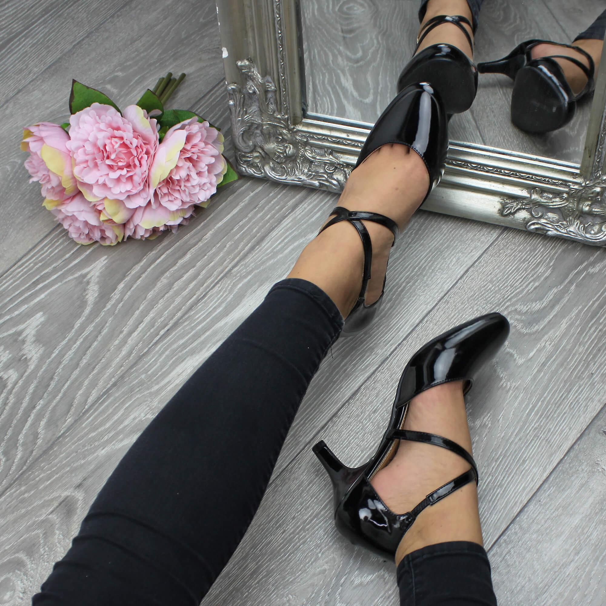 strappy evening shoes