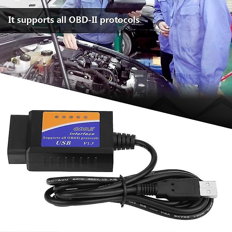 2018 Vgate Scan Usb Elm322 Obd2 Obd 2 Obd Scan Usb Interface Cable Car Ecu Diagnostic Tool Scanner C