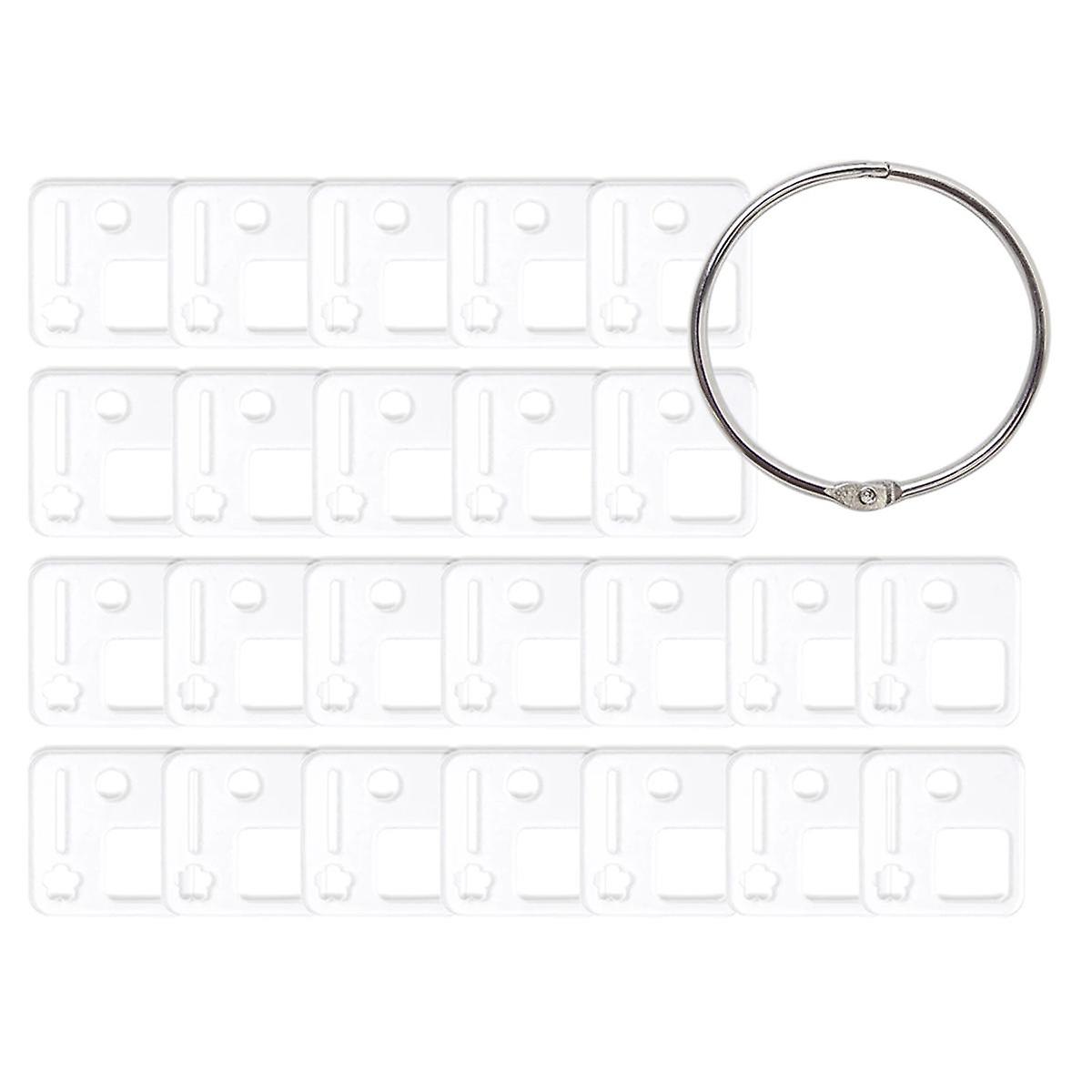 Acrylic Thread Drop Thread Winding Boards Floss Bobbins Stitches Floss Drop Bobbins Organizer for Cotton 30PCS