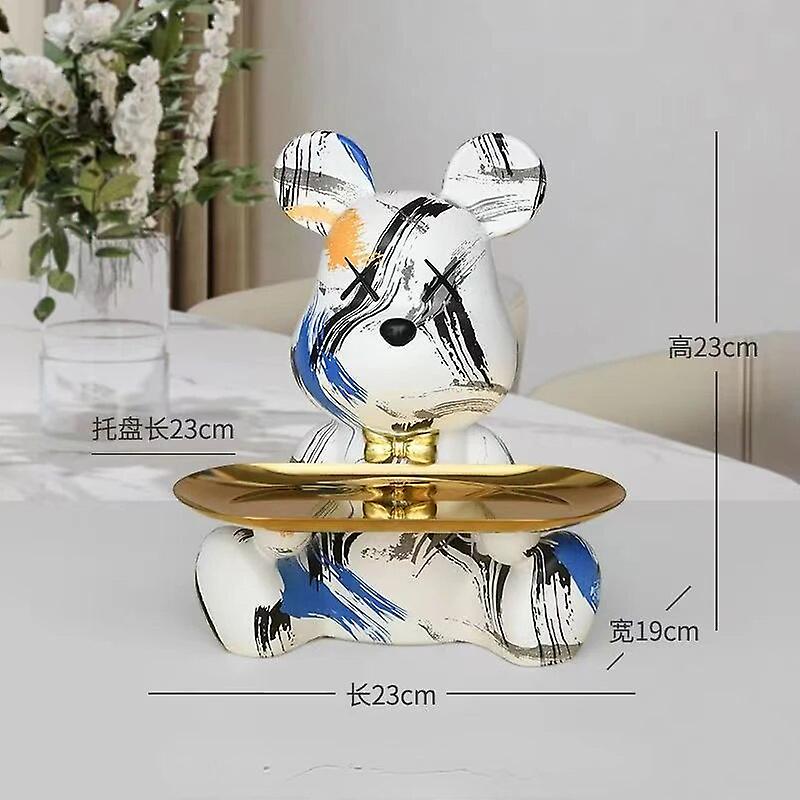 صينية شخصية يجلس الدب النحت الأثاث سطح المكتب تخزين نموذج الديكور وإكسسوارات الجدول هدايا العطلات