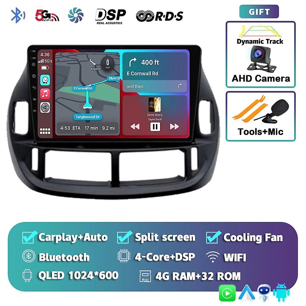 Android 13 Carplay Auto Car Radio For Toyota Estima Acr30 2000 2001 2002 2003 2004 2005 Multimedia Gps Player Stereo Wifi+4g Dsp