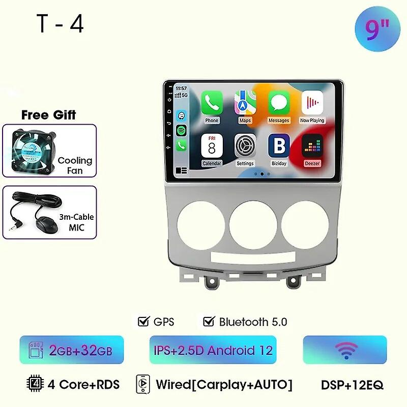 9 "Autoradio Per Mazda5 Mazda 5 2005 2006 2007 2008 2009 2010 Android 12 Carplay Auto Multimidia Video Player Unità Principale Gps