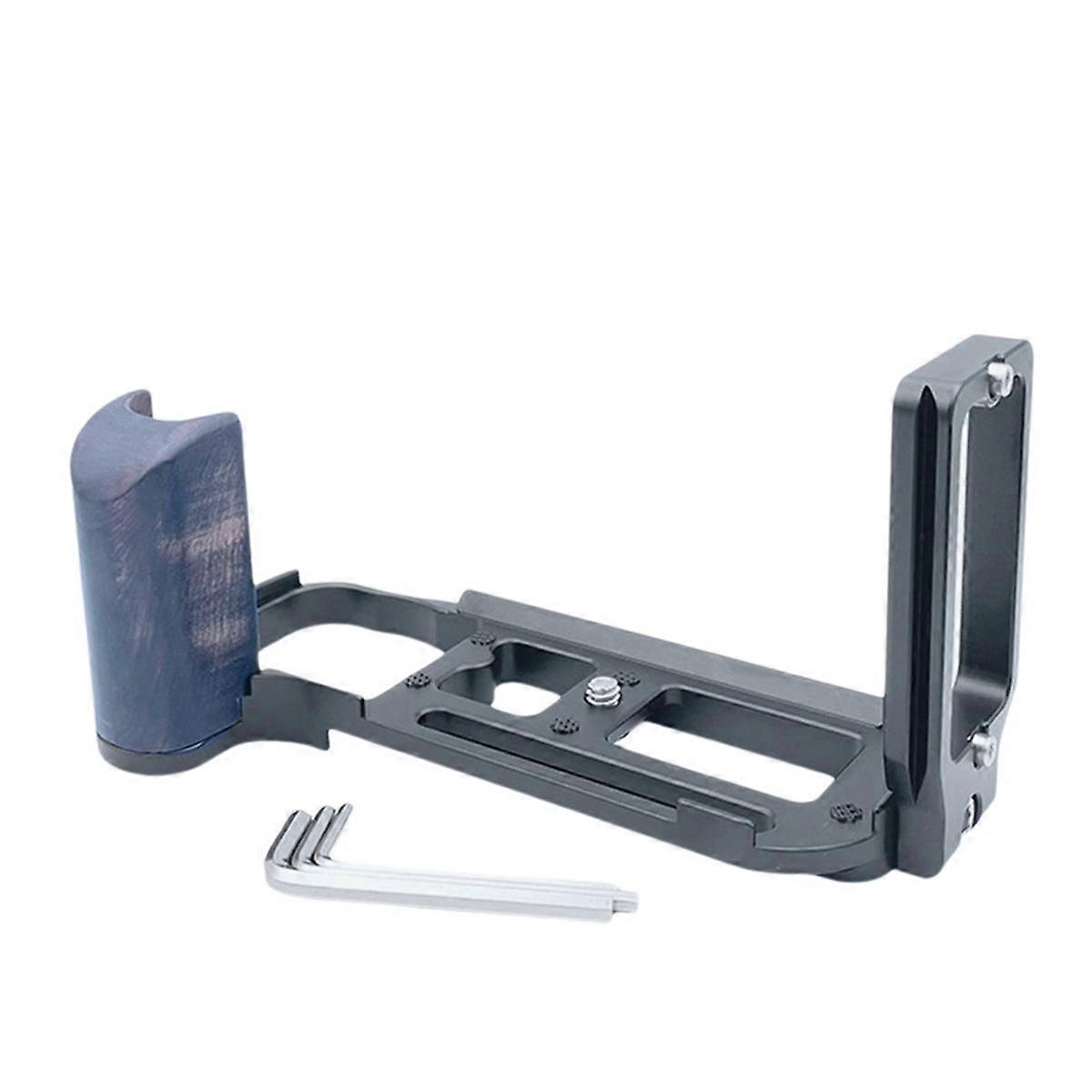 Camera Quick Release Plate L Bracket L-Shape Vertical Hand Grip with 1/4 Inch Tripod Screw for DF Camera Black