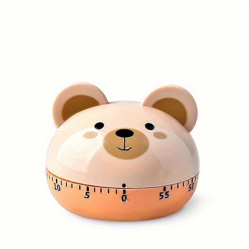 Cartoon Animal Mechanical Kitchen Timer - Handheld Manual Time Management Tool for Cooking, Baking, and Studying - Cute Student Study Gift - No Electr