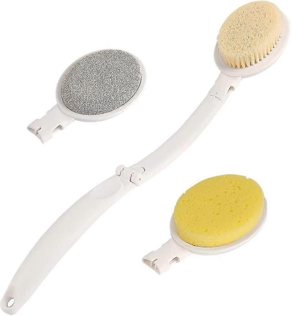 Bath Brush Body Brush Foldable Long Handle Body Back Scrubber
