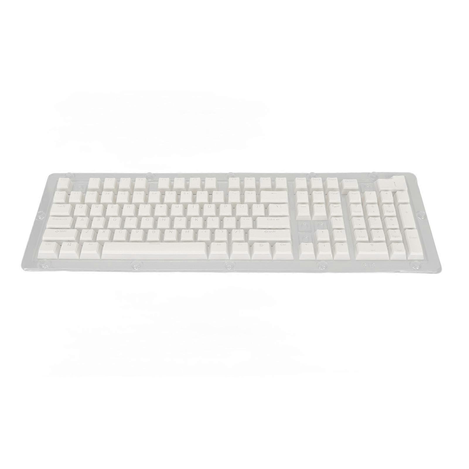 PBT Keycaps High Low Layout Double Layer 2 Color 108 Keys Mechanical Keyboards for 61 87 104 108 Key Keyboard White