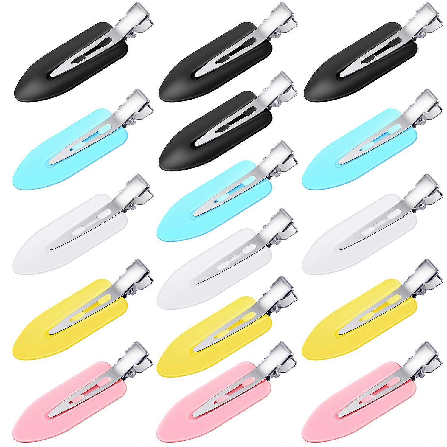 15 stycken Inga böjklämmor Makeup Curl Clips Inga veck hårklämmor för frisyr Bangs Waves