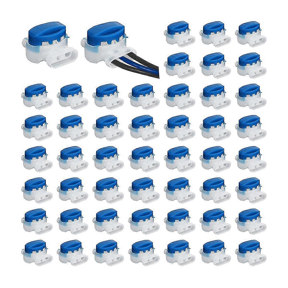 50 Pcs Electrical 314-box Pigtail 3 Wire Connectors, -stripping Moisture-resistant Pigtail Connecto