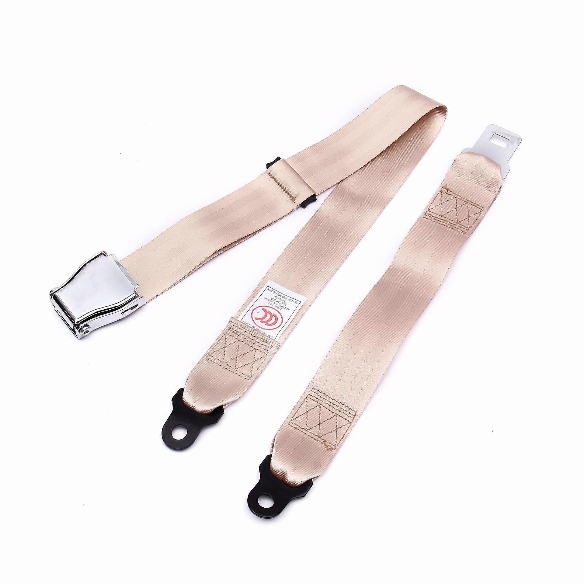 Two-Point Seat Belts Beige
