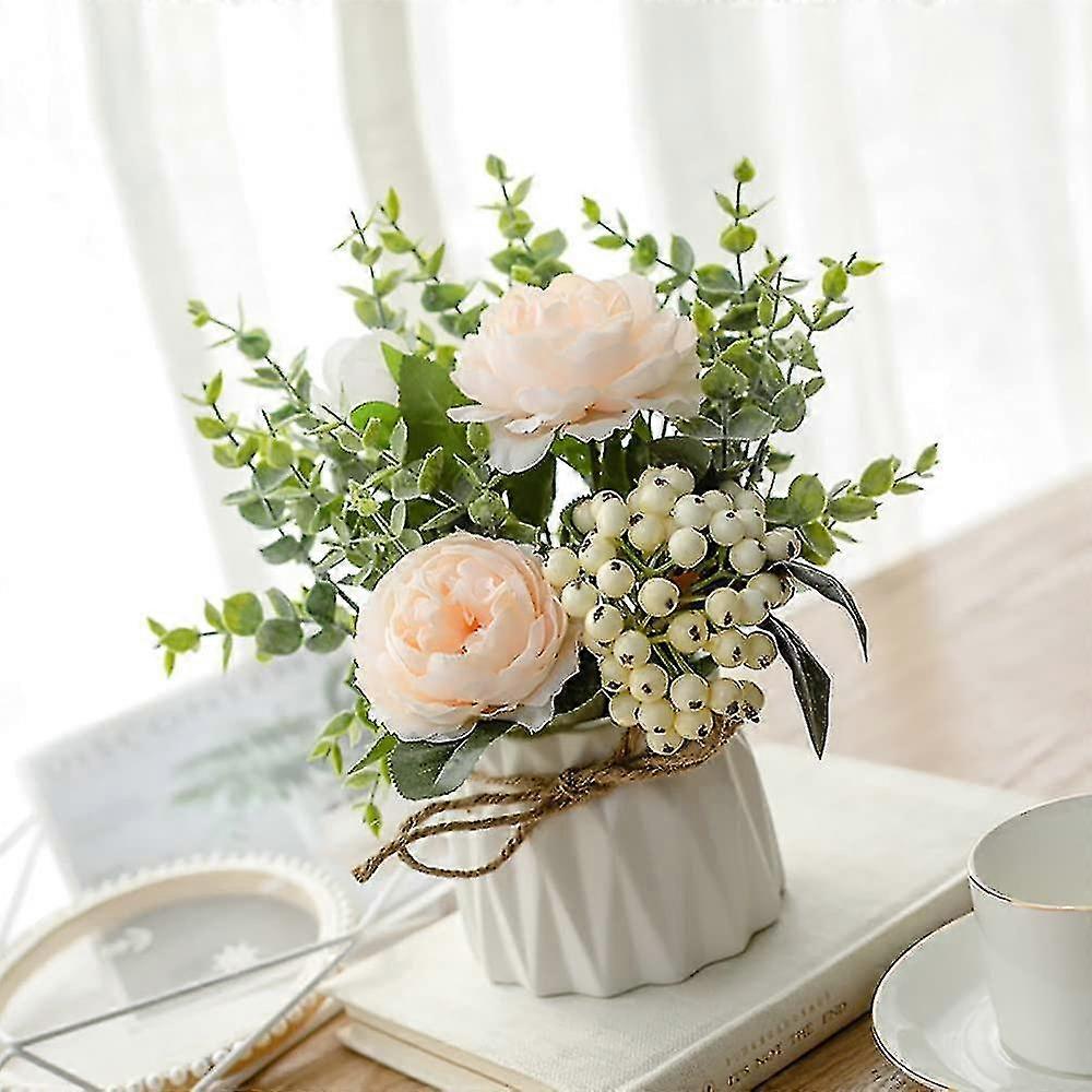 Artificial With Ceramic Vase - Artificial - Flower Basket For Wedding