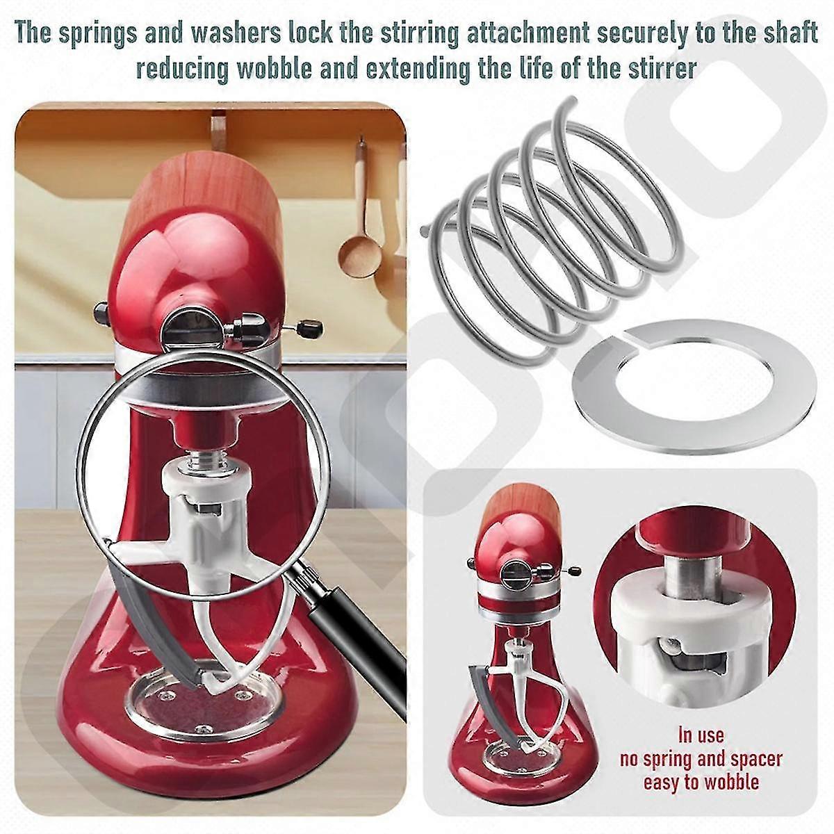 4PCS Spring and Washer for Mixer 3.5 Quarts to 7 Quarts Protect and Extend the Life Quick Install Accessorie