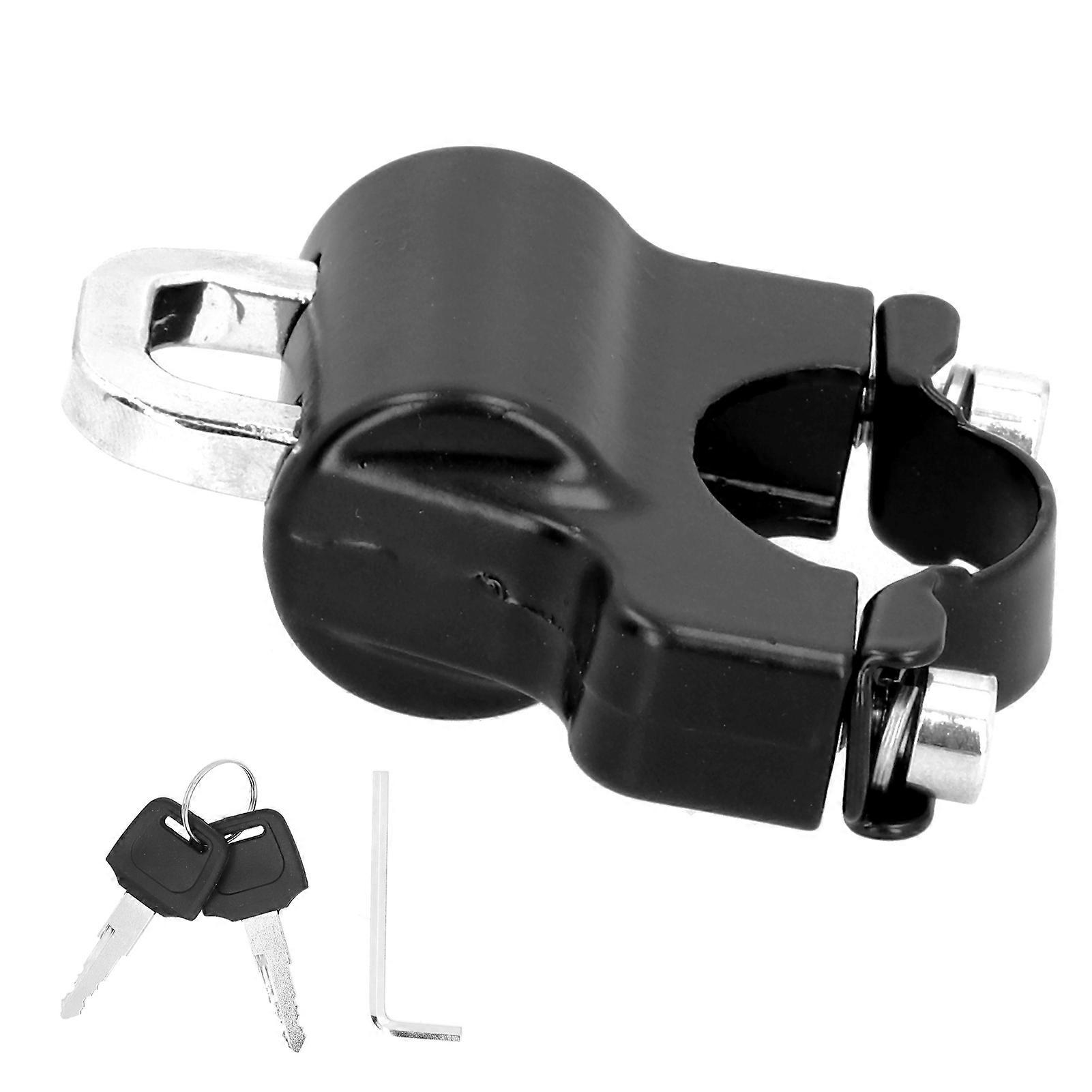 Motorcycle Helmet Lock Security Metal Padlock 2Keys for 0.91.1in Handlebar Universal