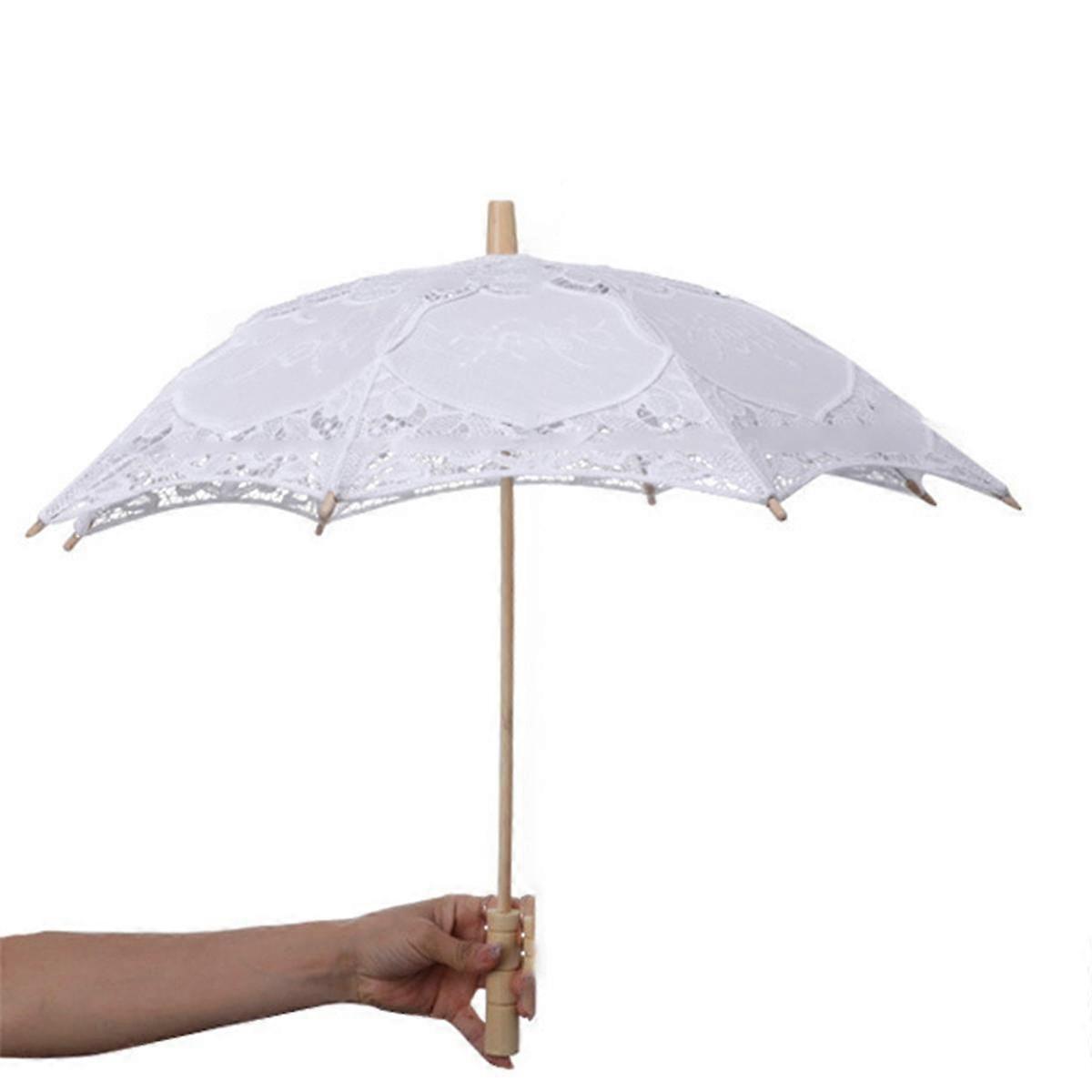 Extra Large Pure Handmade Decorative Craft Umbrella Western Stage Performance Umbrella White