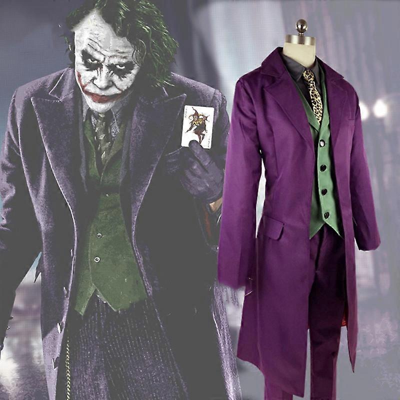 high-quality Heath Ledger Cosplay Suit Halloween mens Movie The