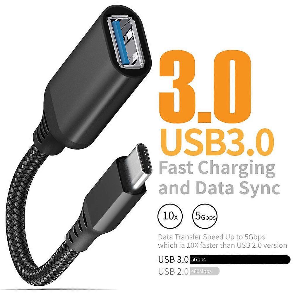 محول من النوع C إلى USB A OTG ، محول كابل USB C OTG ، ل Xiaomi Redmi ، Samsung ، الكاميرا ، الهاتف الخليوي ، موصل البيانات